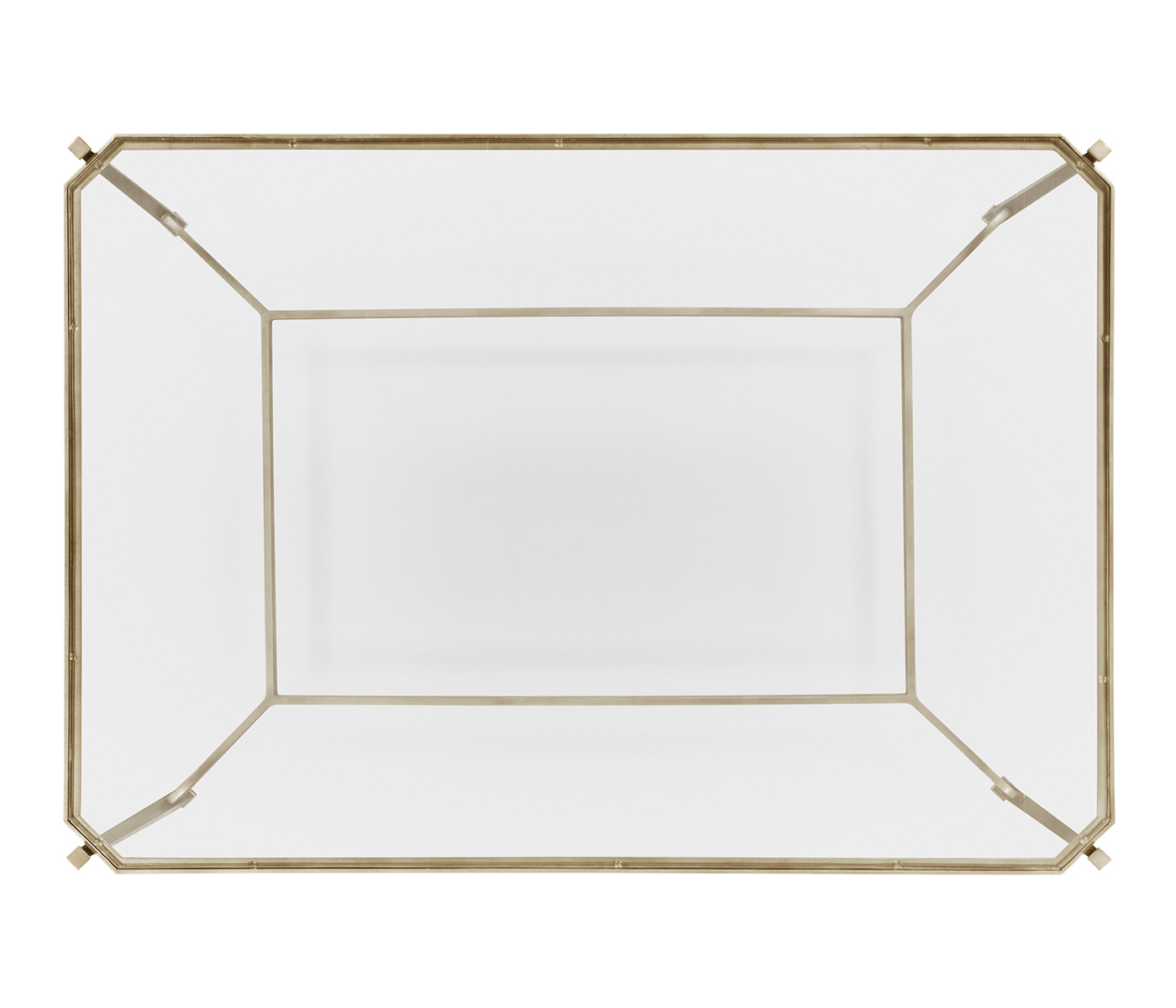 Silver Rectangular Coffee Table