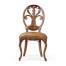 Sheraton Walnut Oval Back Side Chair