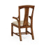 Striped Inlay Arm Chair with Cantilever Arms