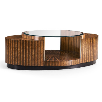 Feather Inlay Coffee Table