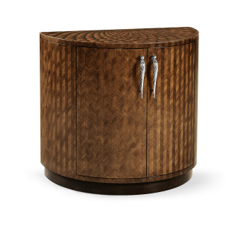 Feather Inlay Cocktail Cabinet