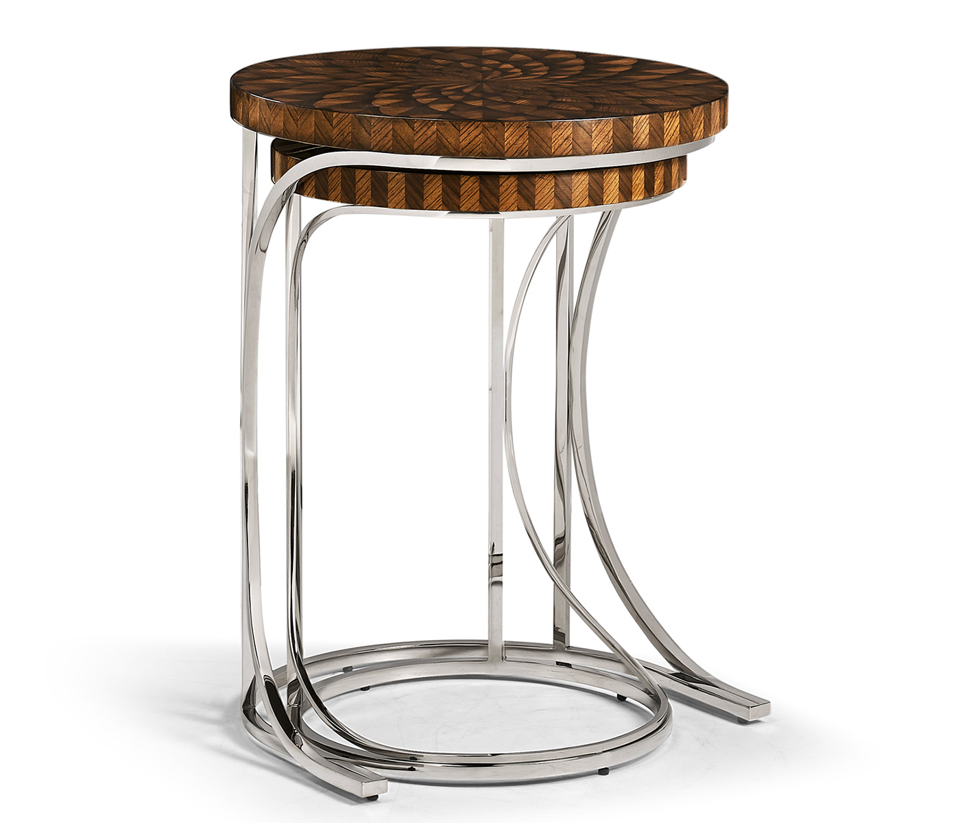 Feather Inlay Nest of Tables