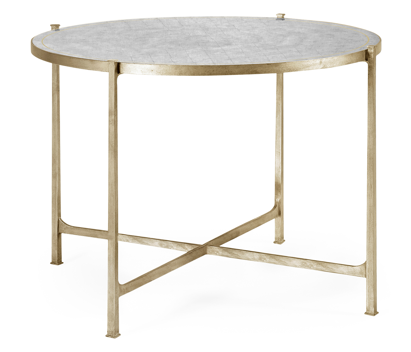 Transitional silver centre table