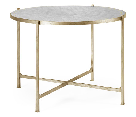 Transitional silver centre table