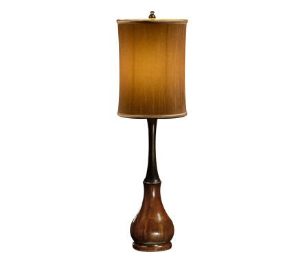 Mahogany & Ebonised Table Lamp