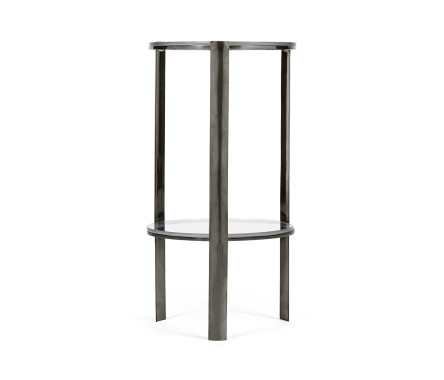 Gatsby Black Nickel Drinks Table