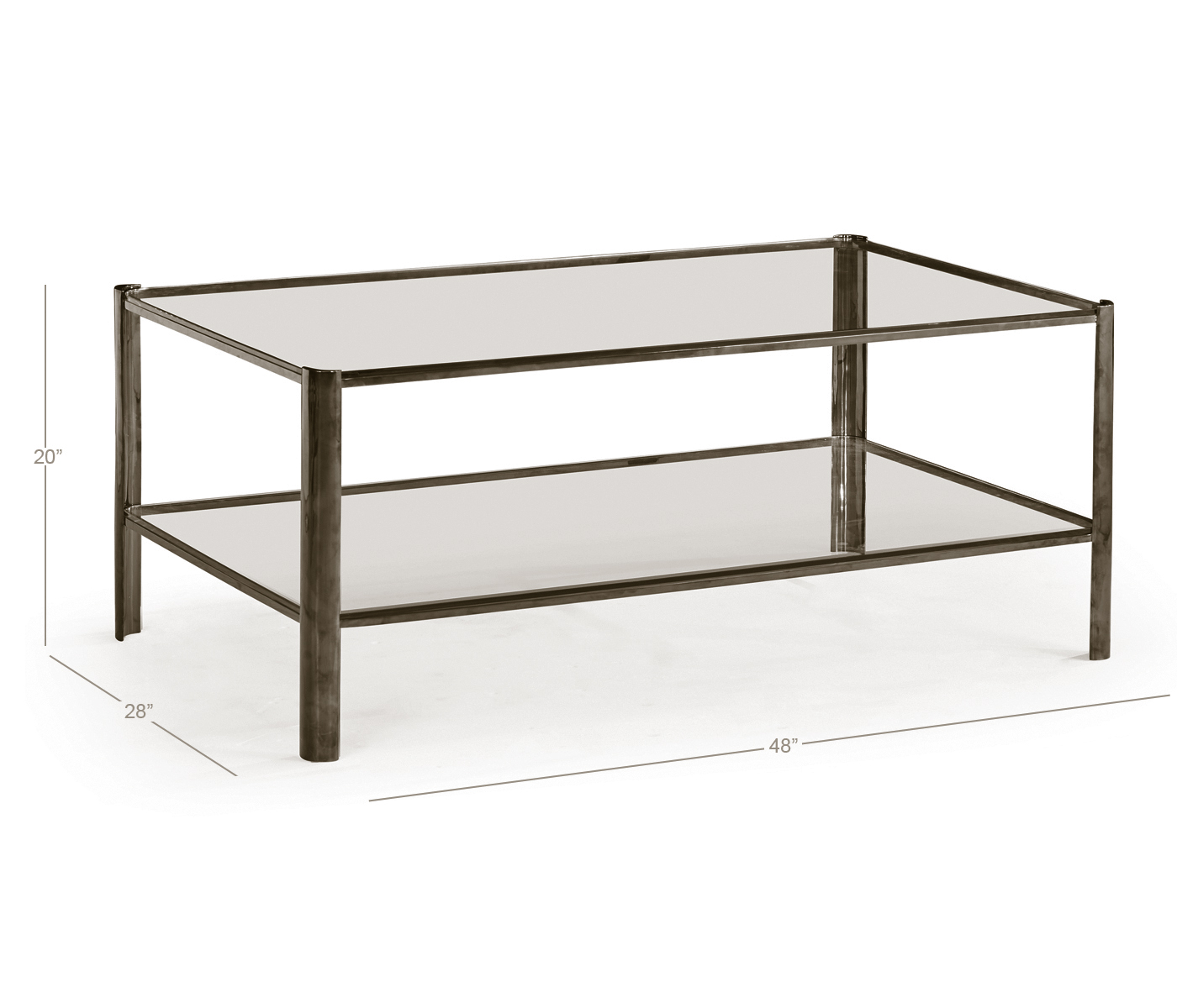 Gatsby Black Nickel Cocktail Table