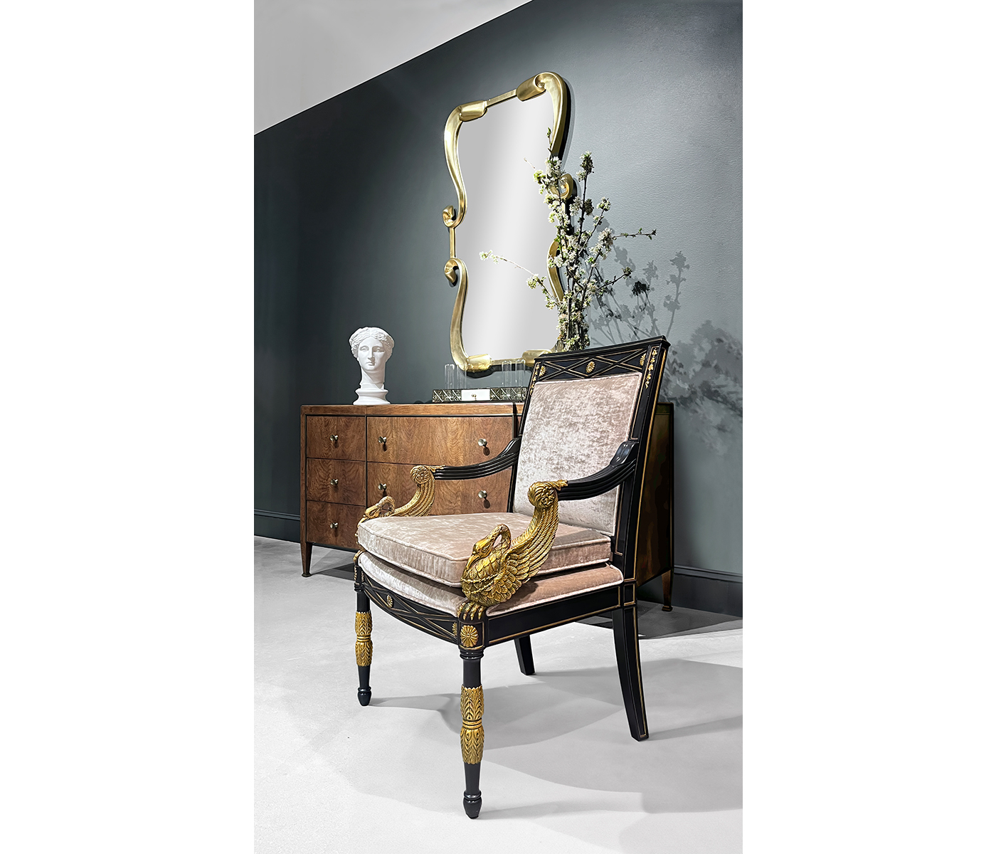 Kensington Swan Arm Chair