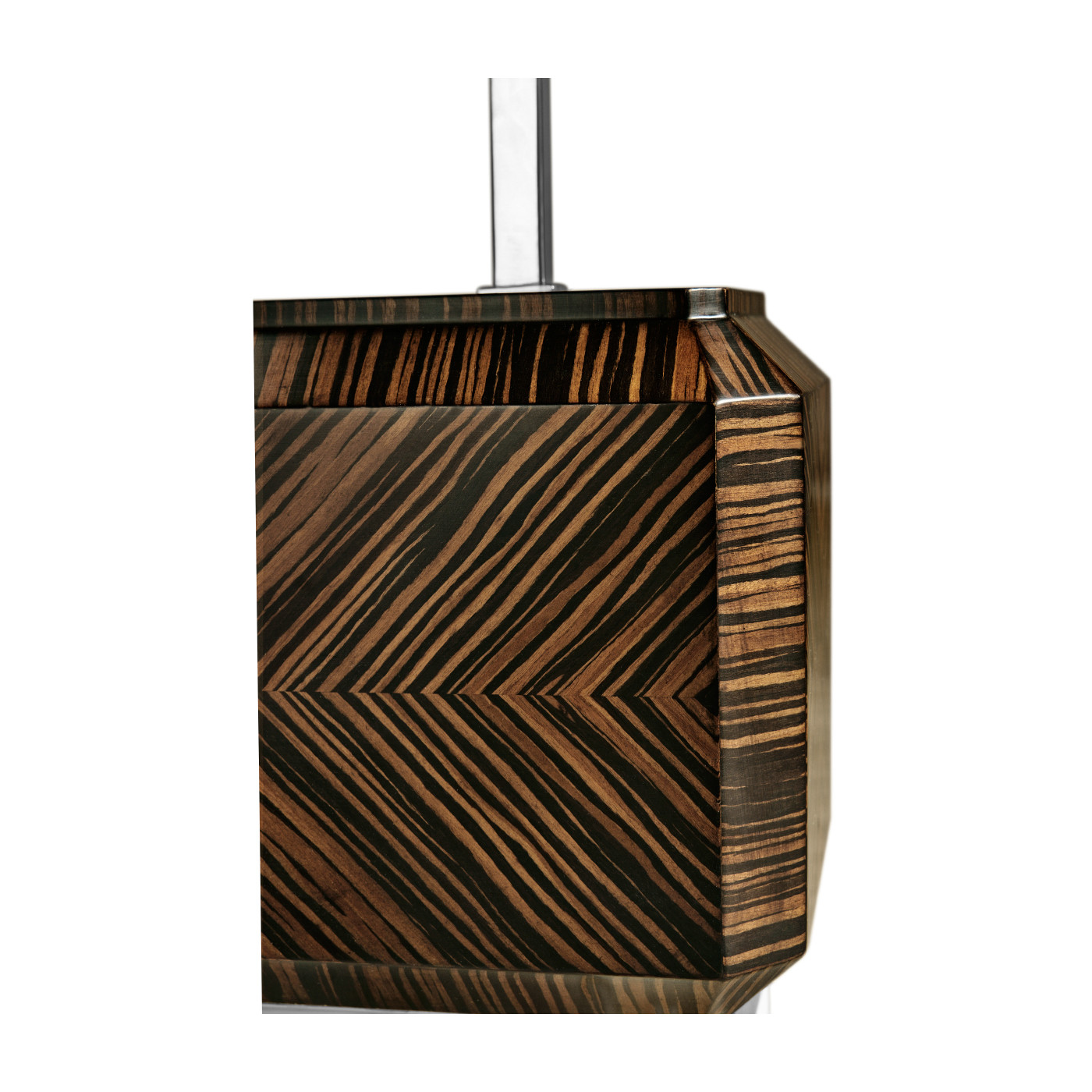 Tea Caddy Faux Macassar Table Lamp