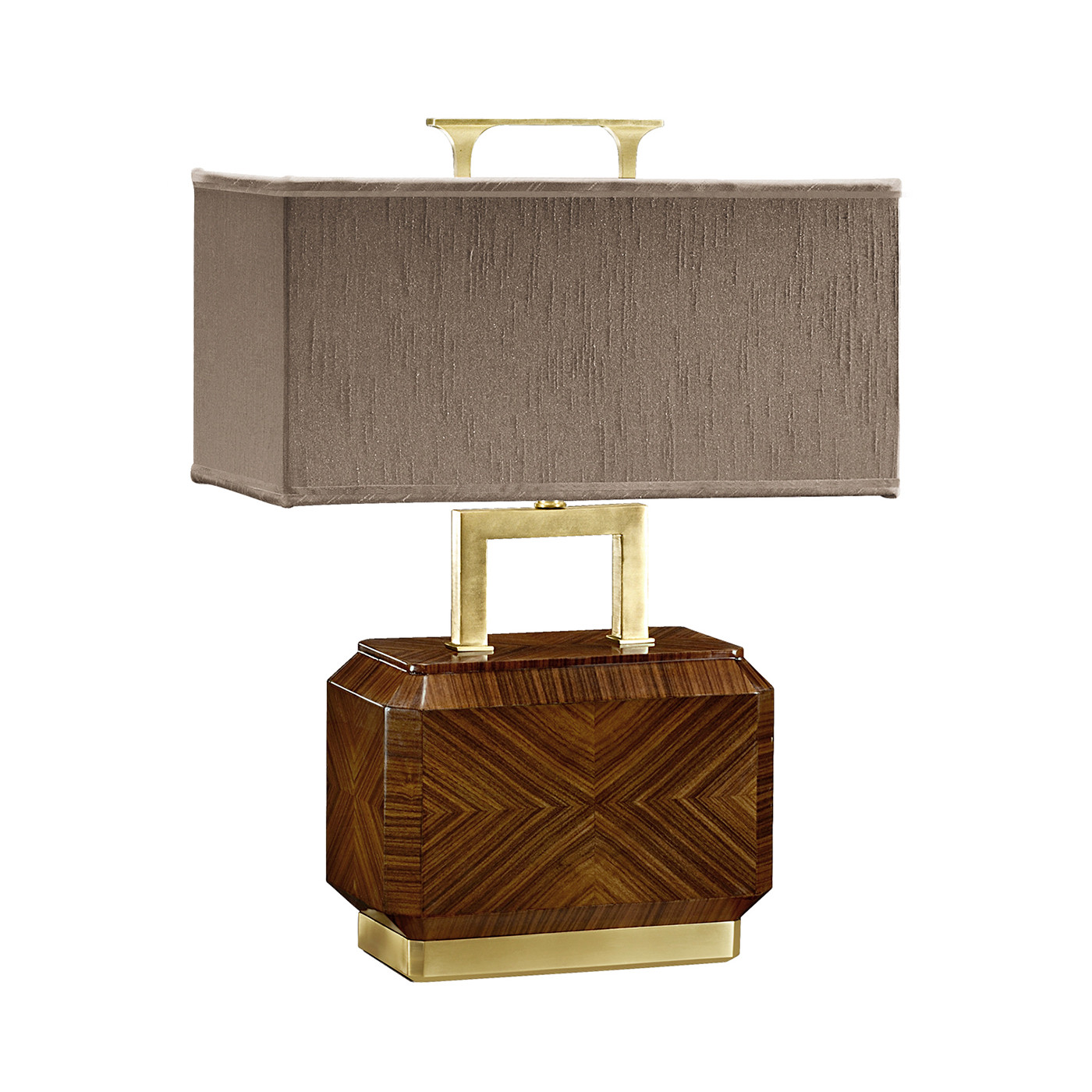 Tea Caddy Rosewood Table Lamp