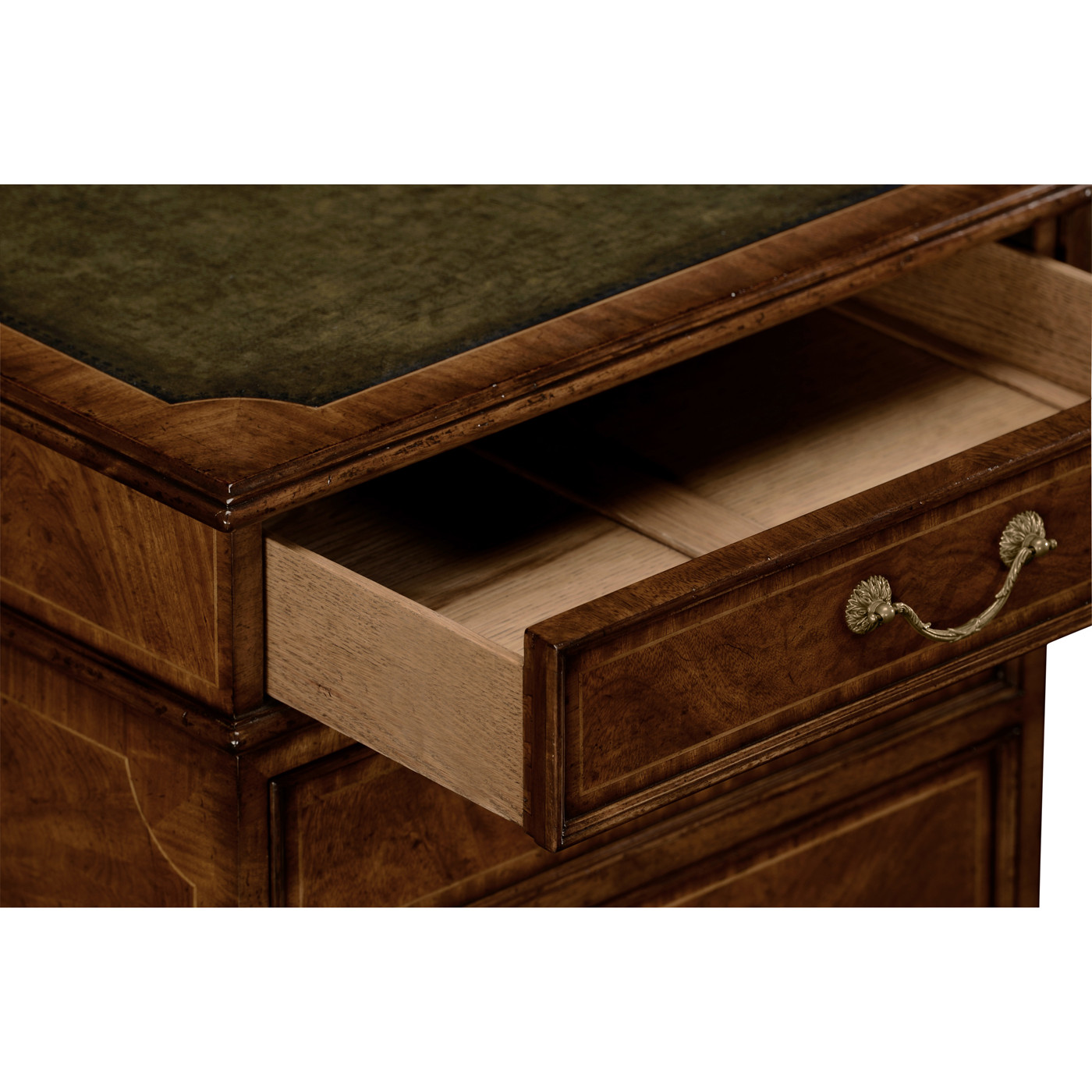 Mahogany Compact Single Pedestal Desk