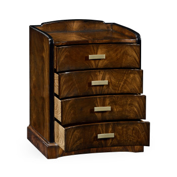 Biedermeier Style Mahogany Bedside Chest of Drawers