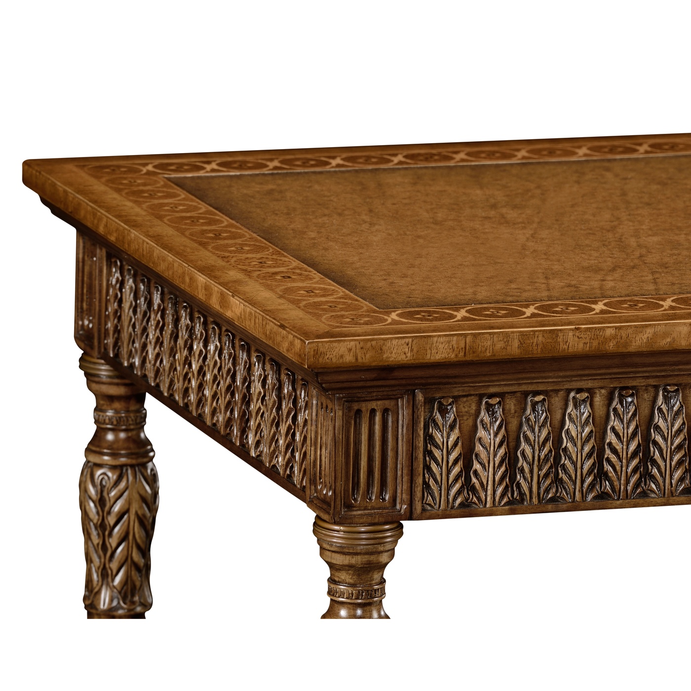 Napoleon III style bureau plat with fine inlay