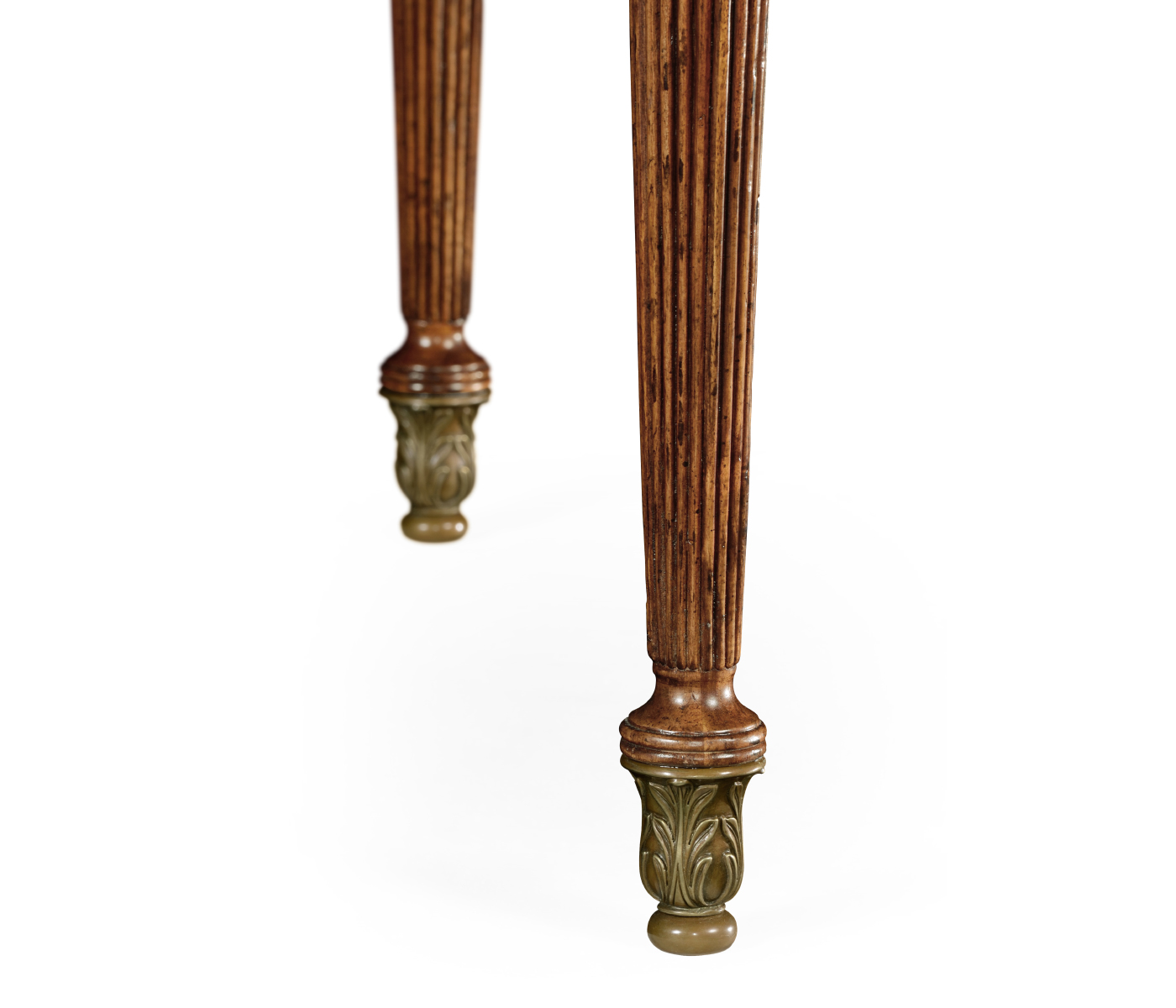 Sheraton style walnut bureau plat