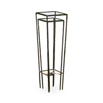 Bronze hammered nesting tables