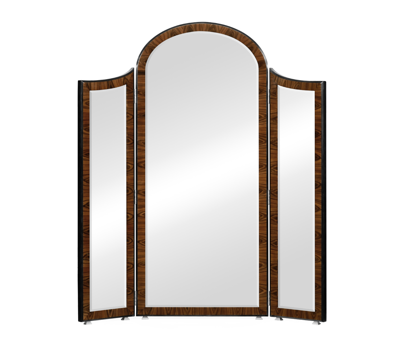 Art Deco style full length triple dressing mirror (Satin)