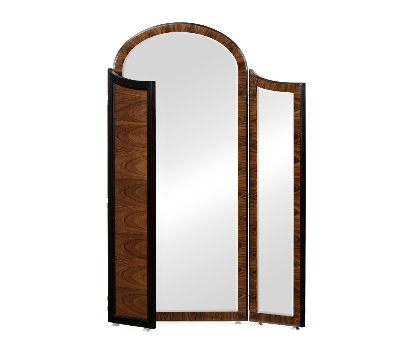 Art Deco style full length triple dressing mirror (Satin)