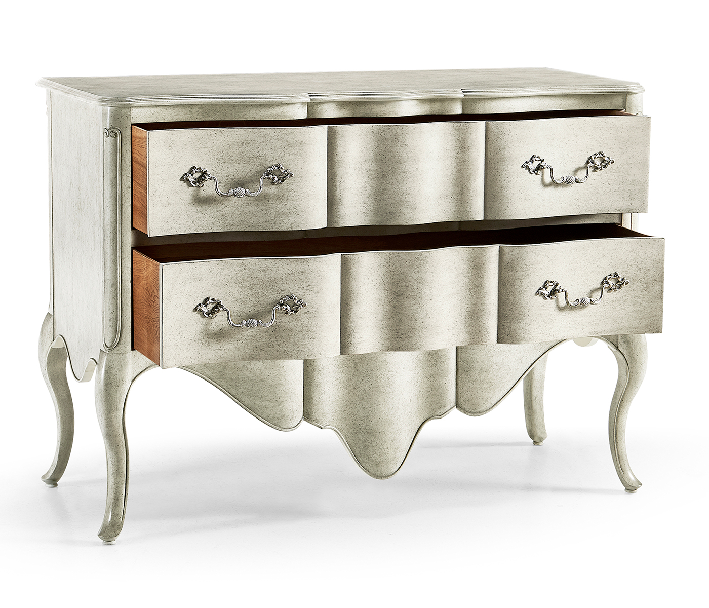 Peble grey - French provincial style chest of drawers