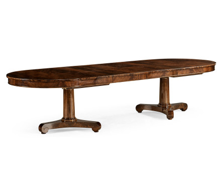 Traditional Mahogany Biedermeier Style Dining Table