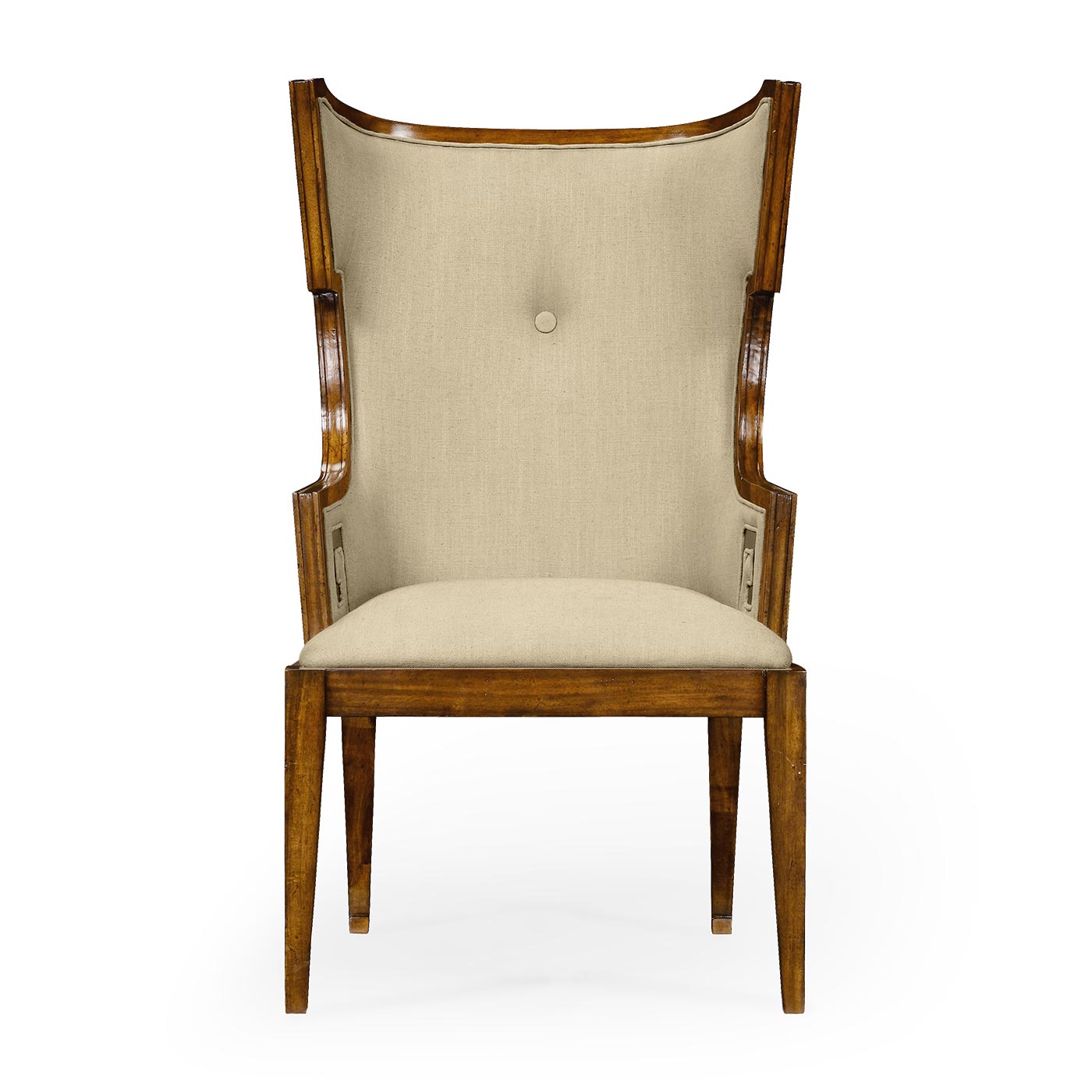 Greek Key Design Biedermeier Walnut Arm Chair