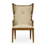 Greek Key Design Biedermeier Walnut Arm Chair
