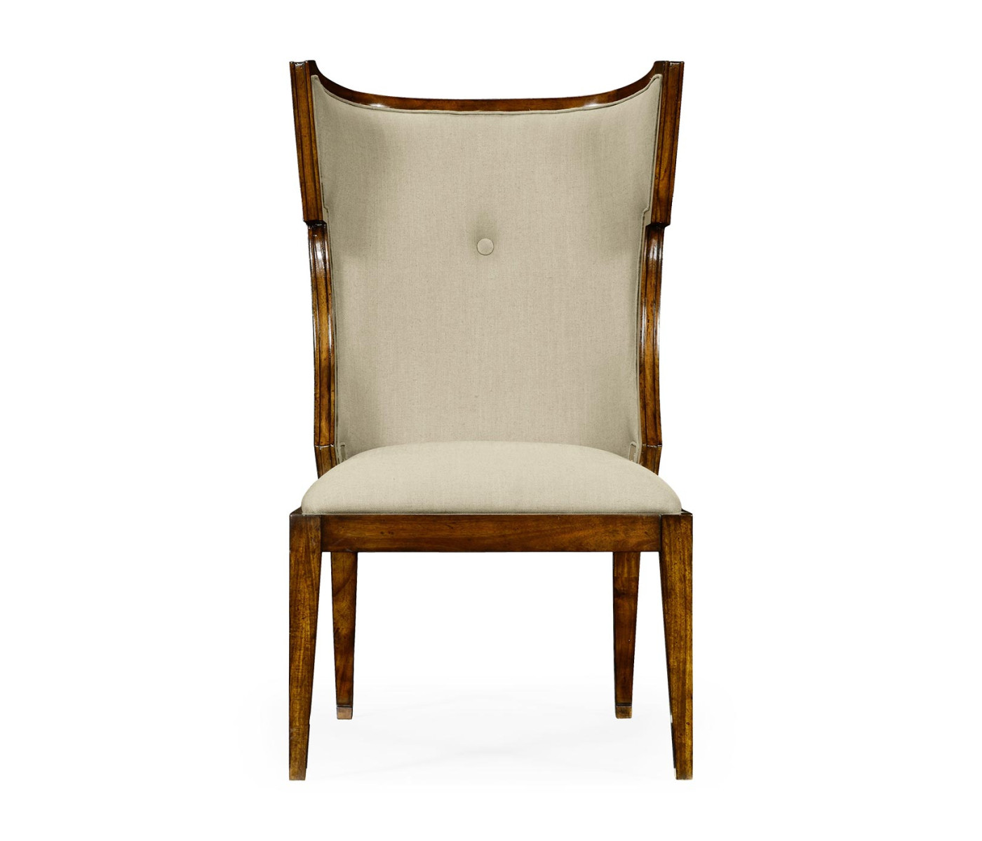 Greek Key Design Biedermeier Walnut Side Chair