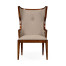 Greek Key Design Biedermeier Walnut Arm Chair