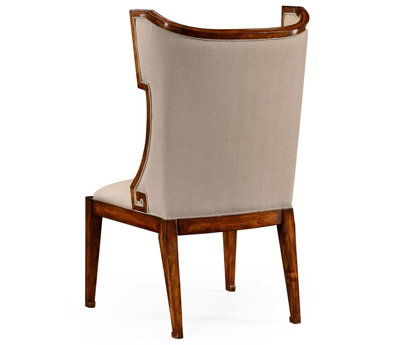 Greek Key Design Biedermeier Walnut Side Chair