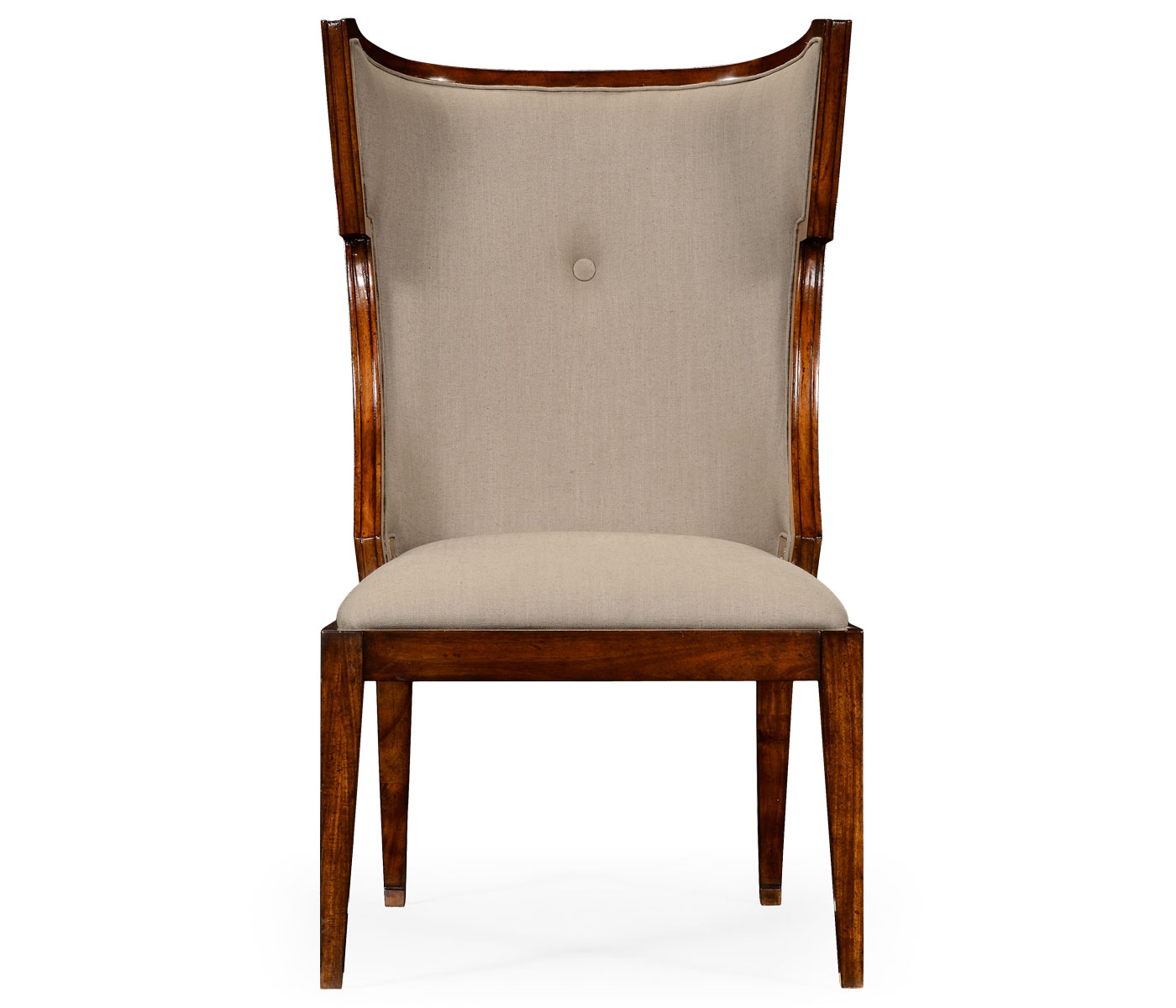Greek Key Design Biedermeier Walnut Side Chair