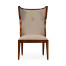 Greek Key Design Biedermeier Walnut Side Chair