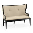 Greek Key Design Black Biedermeier Settee