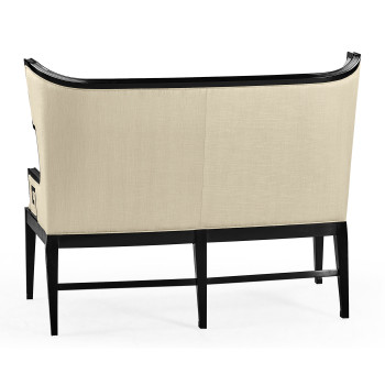 Greek Key Design Black Biedermeier Settee