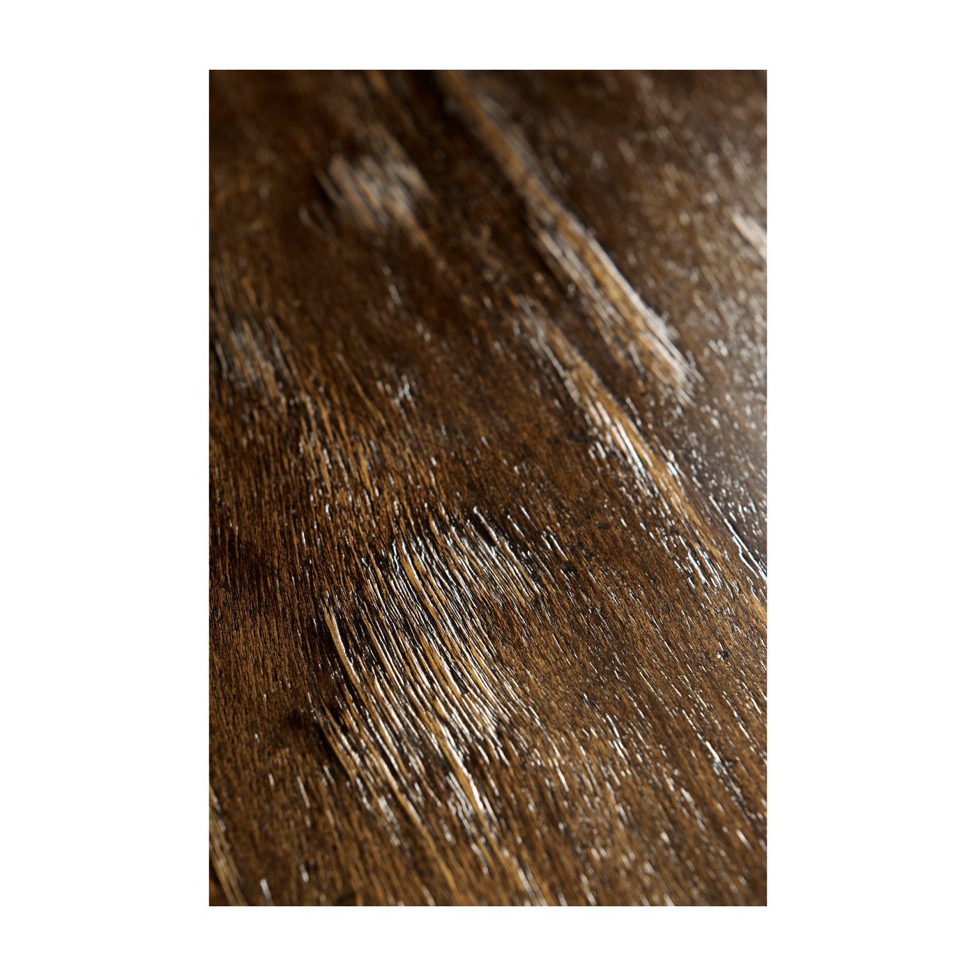 Rectangular Golden Ale Console with Wrought Iron Base 72