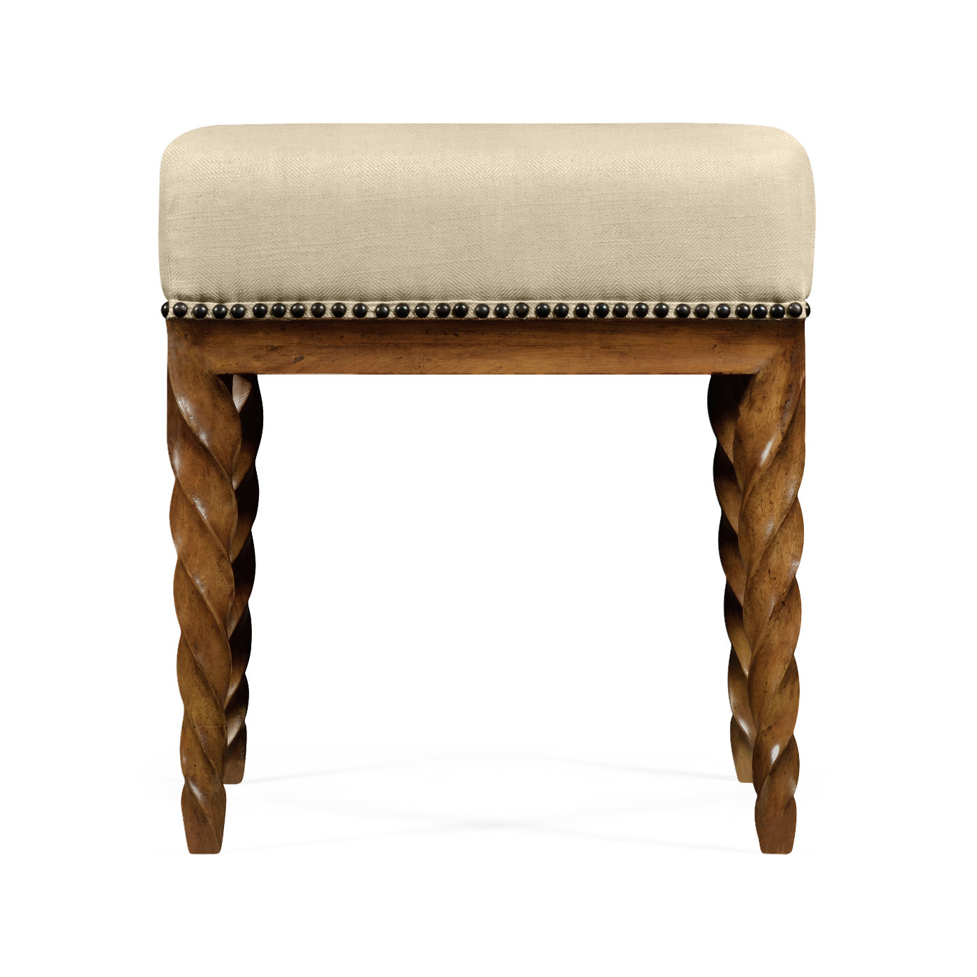 Walnut Barleytwist Stool