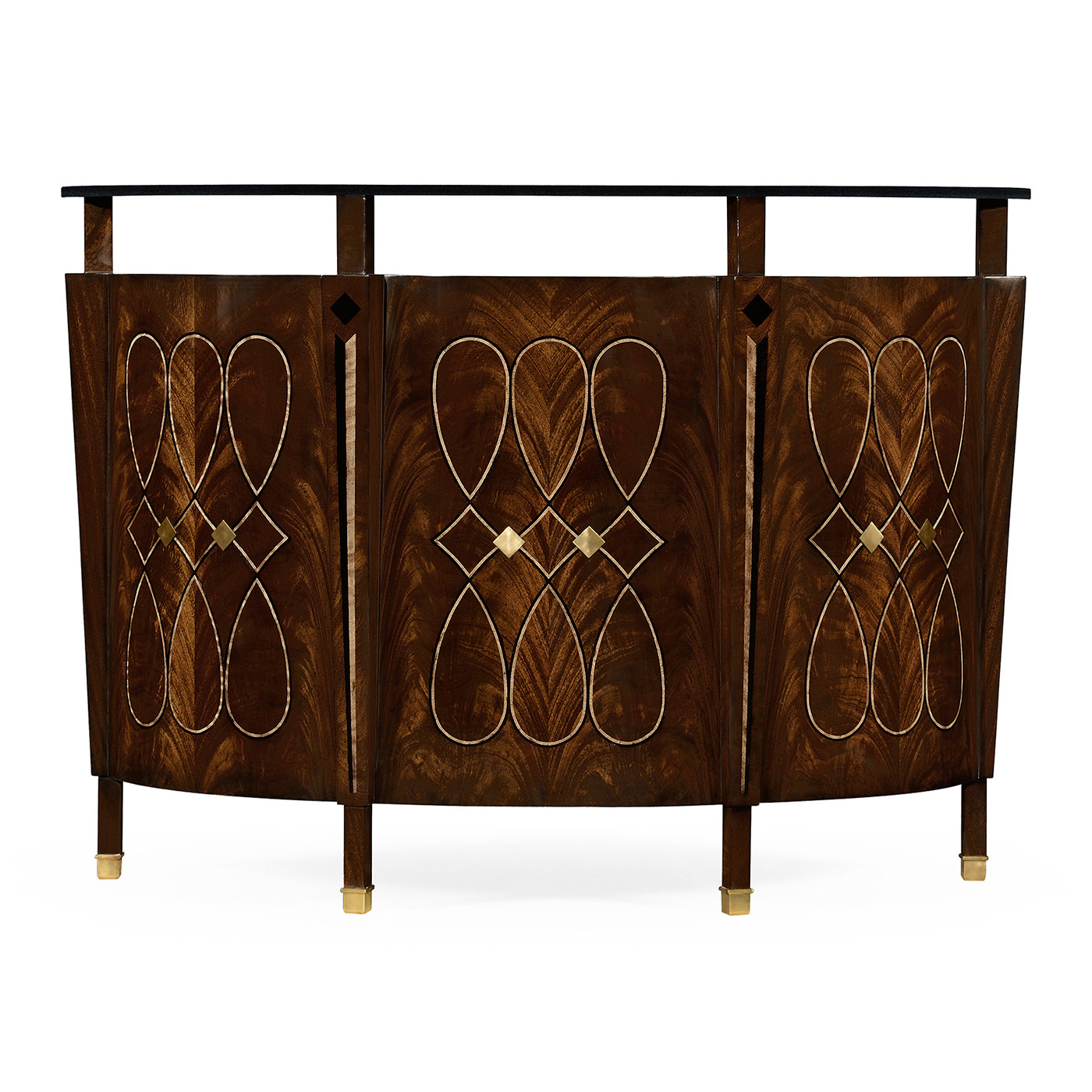 Brown mahogany registration desk (small)