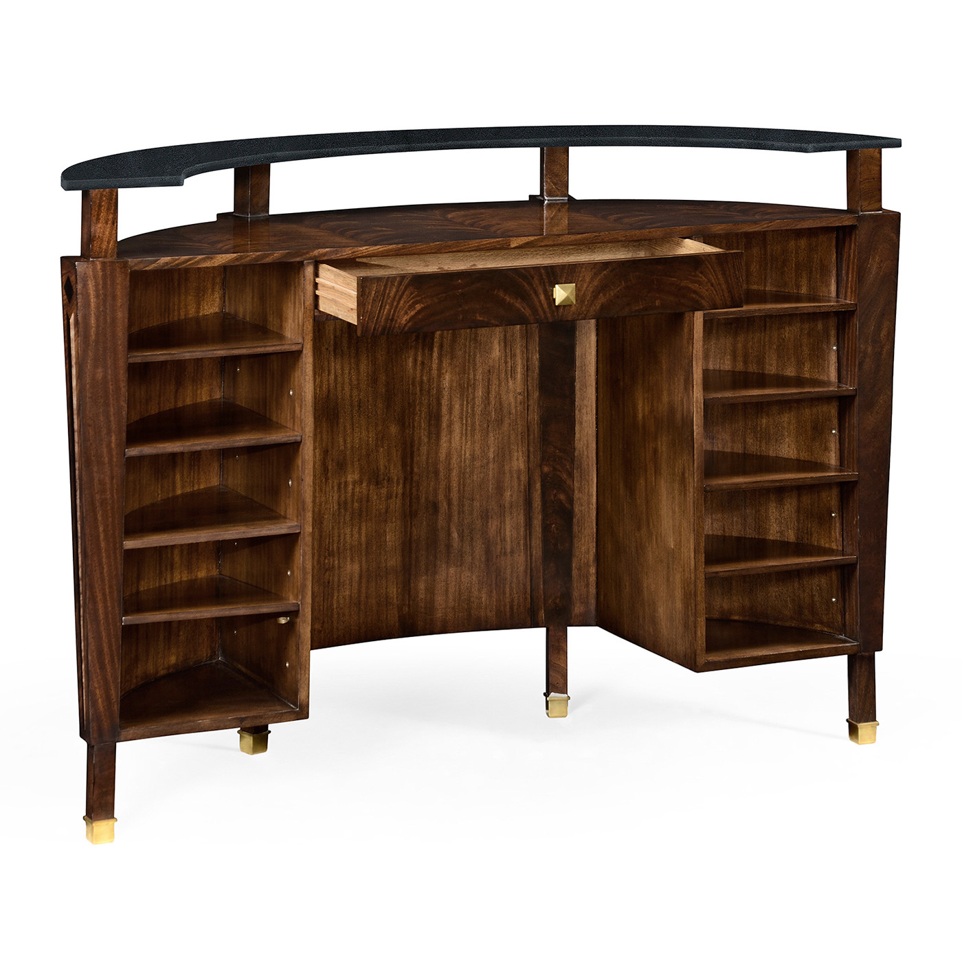 Brown mahogany registration desk (small)