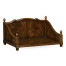 Rectangular Four Poster Mahogany Dog Bed