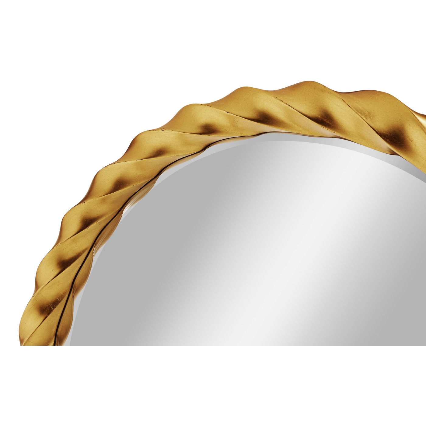 Gilded Twisted Mirror 45''