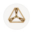 Oak Architectural Circular Side Table 24
