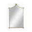 Hammered Light Brown Brass Wall Mirror