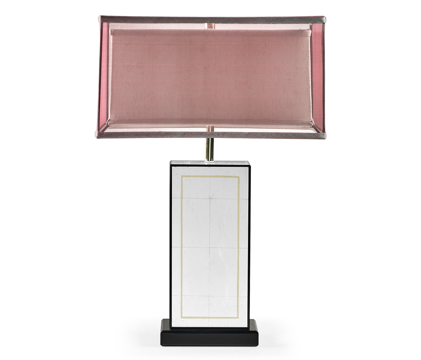 Rectangular Églomisé Table Lamp