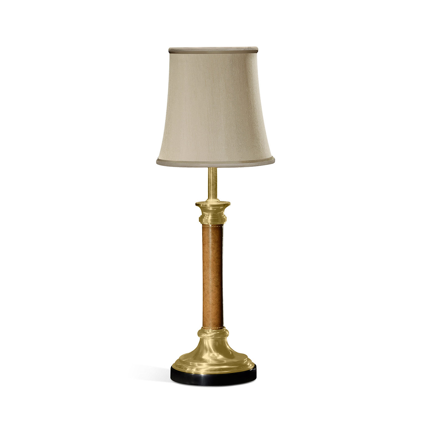 Brass & Leather Table Lamp