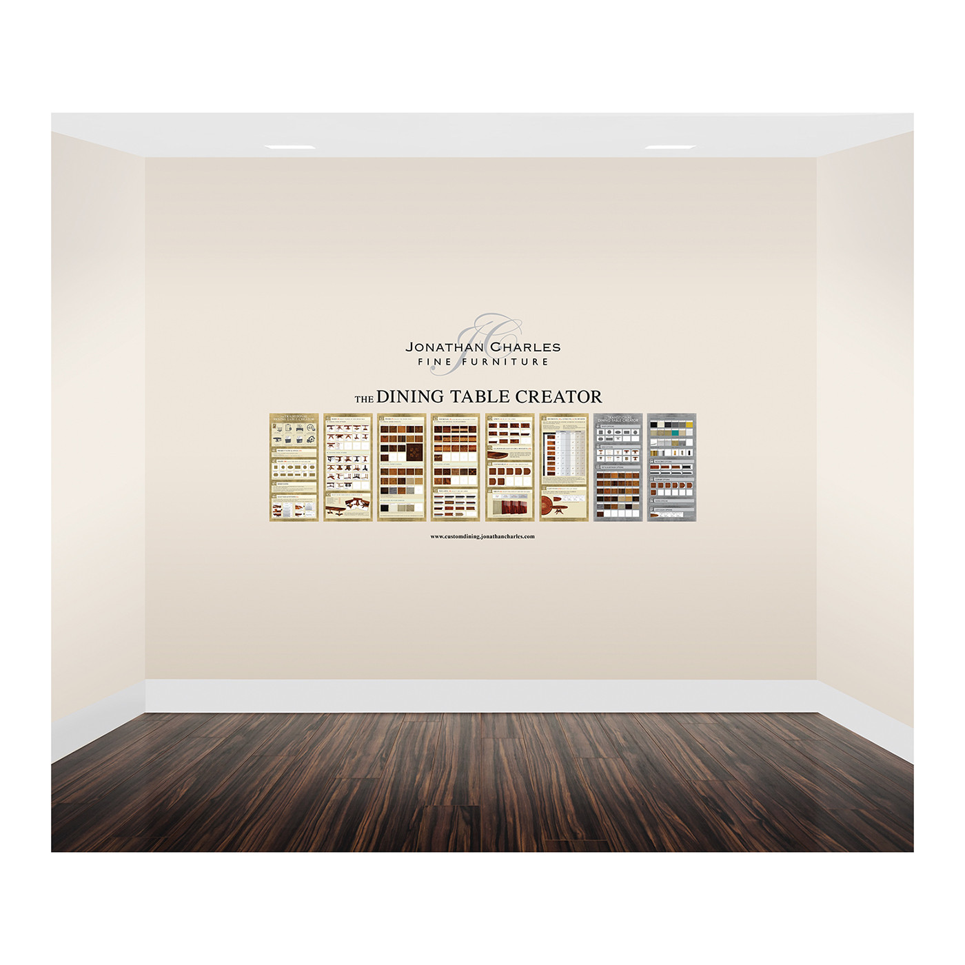 Small custom dining graphic display