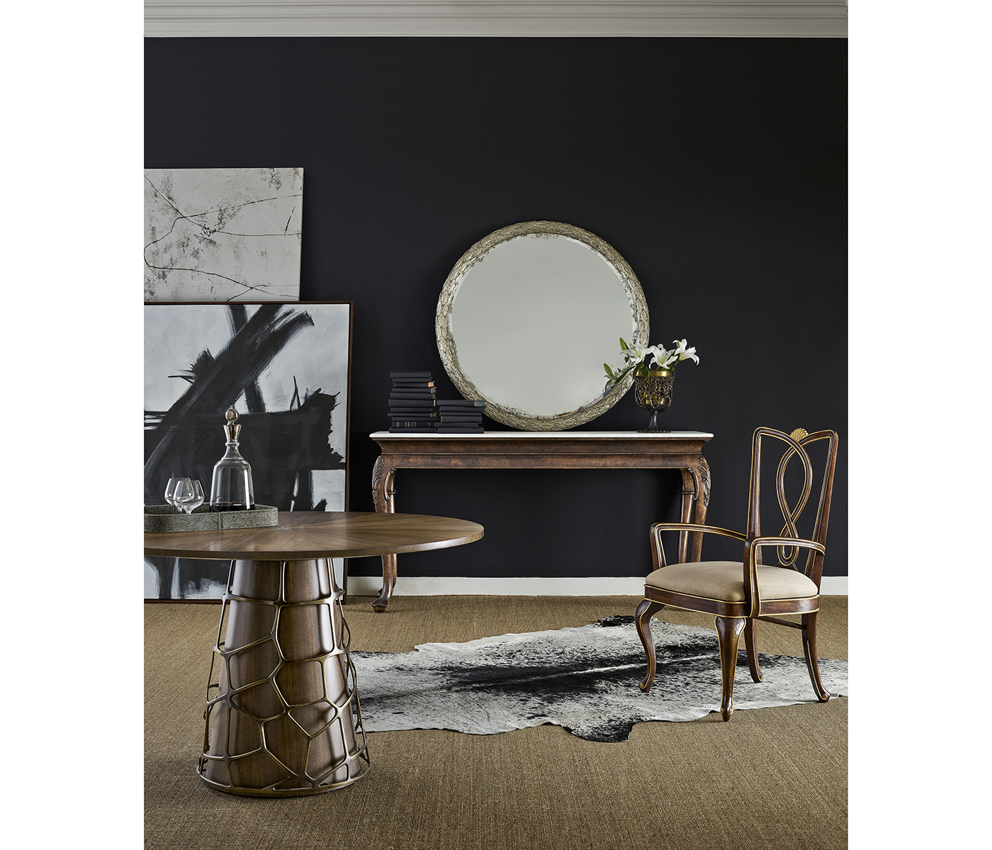 Carved and water gilded gold leaf 48