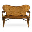 Seaweed Marquetry Loveseat