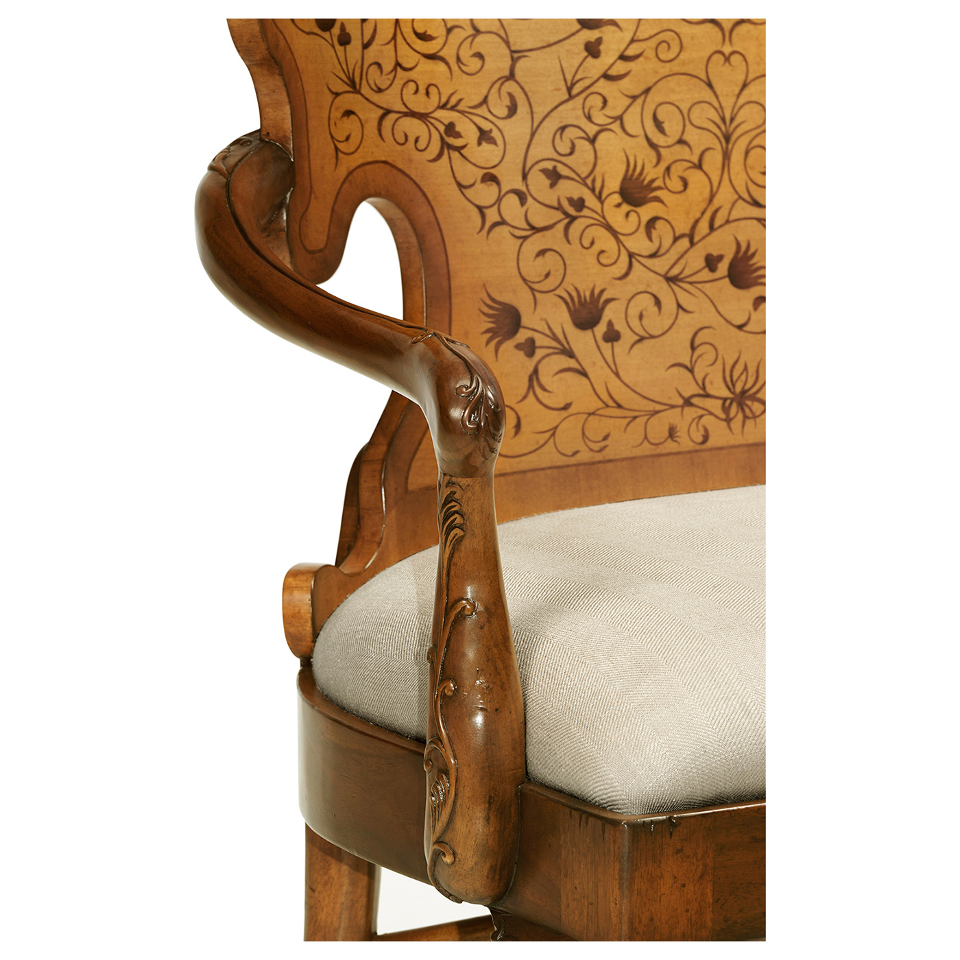 Seaweed Marquetry Loveseat