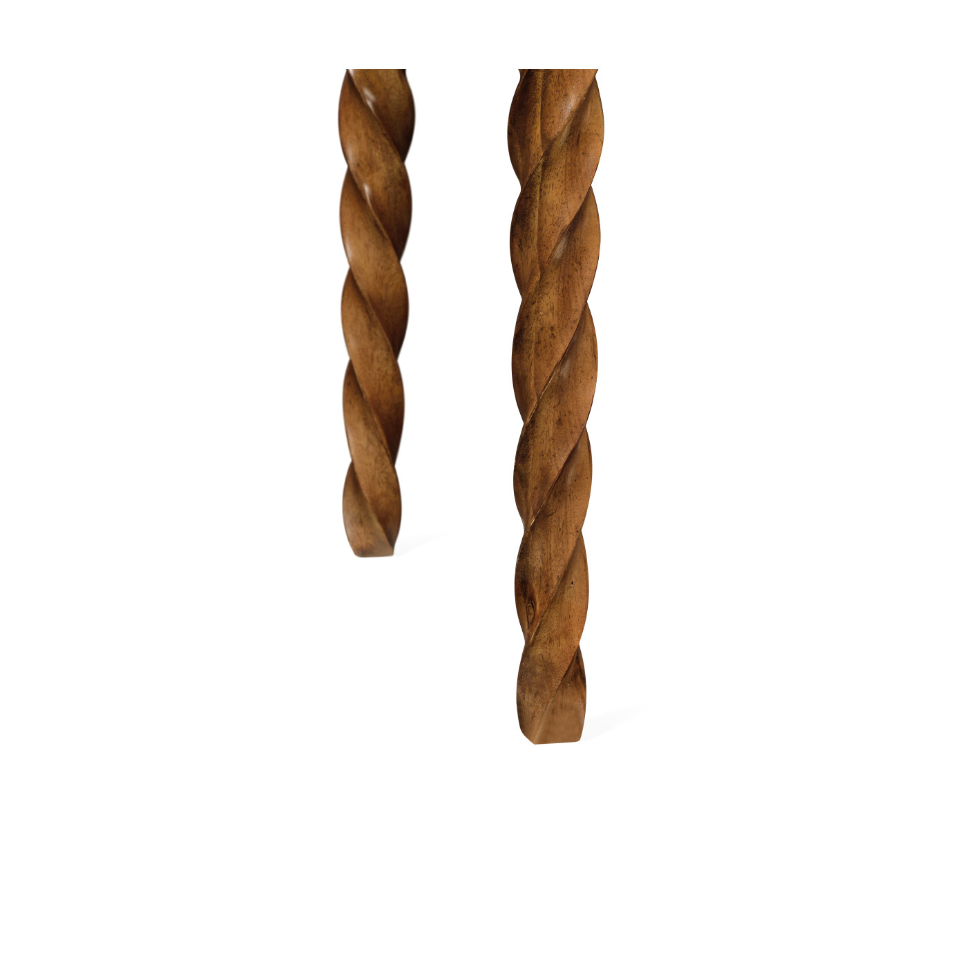 Walnut Barleytwist Quatrefoil Side Table 28