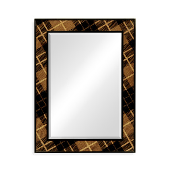 Hand Inlaid Tartan Wall Hanging Mirror