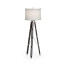 Black Mocha Oak Architectural Floor Lamp 64