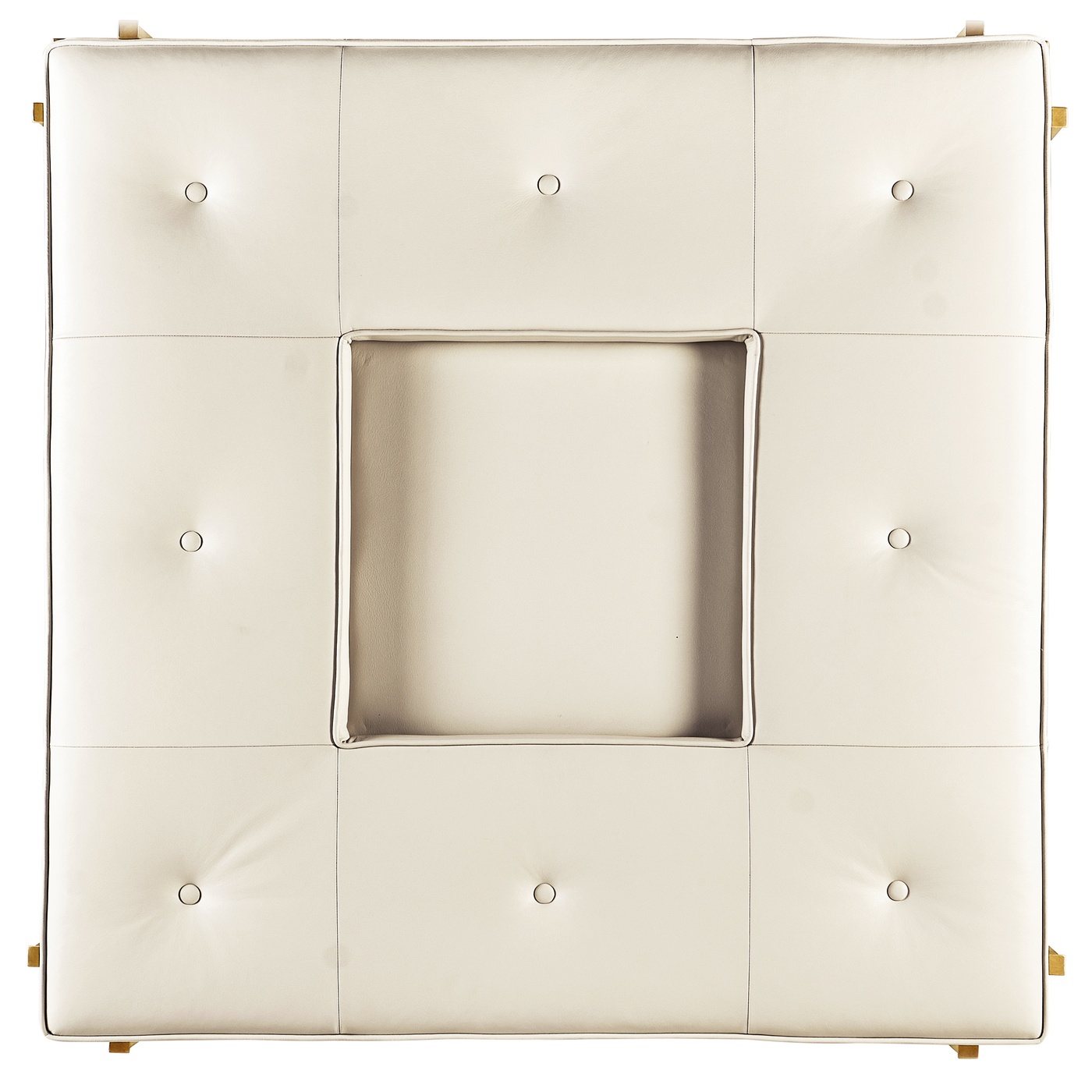 Églomisé and Gilded Iron Cocktail Ottoman